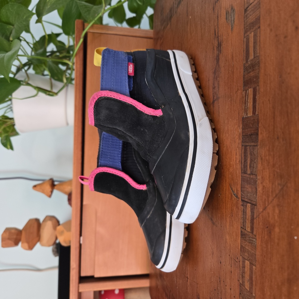 VANS TODDLER SLIP ON HI TERRAIN V MTE-1 SHOE SZ 10 CLR DIGITAL DANCE BLK/MULTI